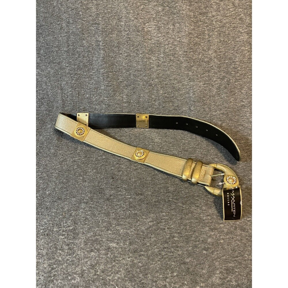 St. Maarten Dallas Vintage Belt 35" Gold NWT